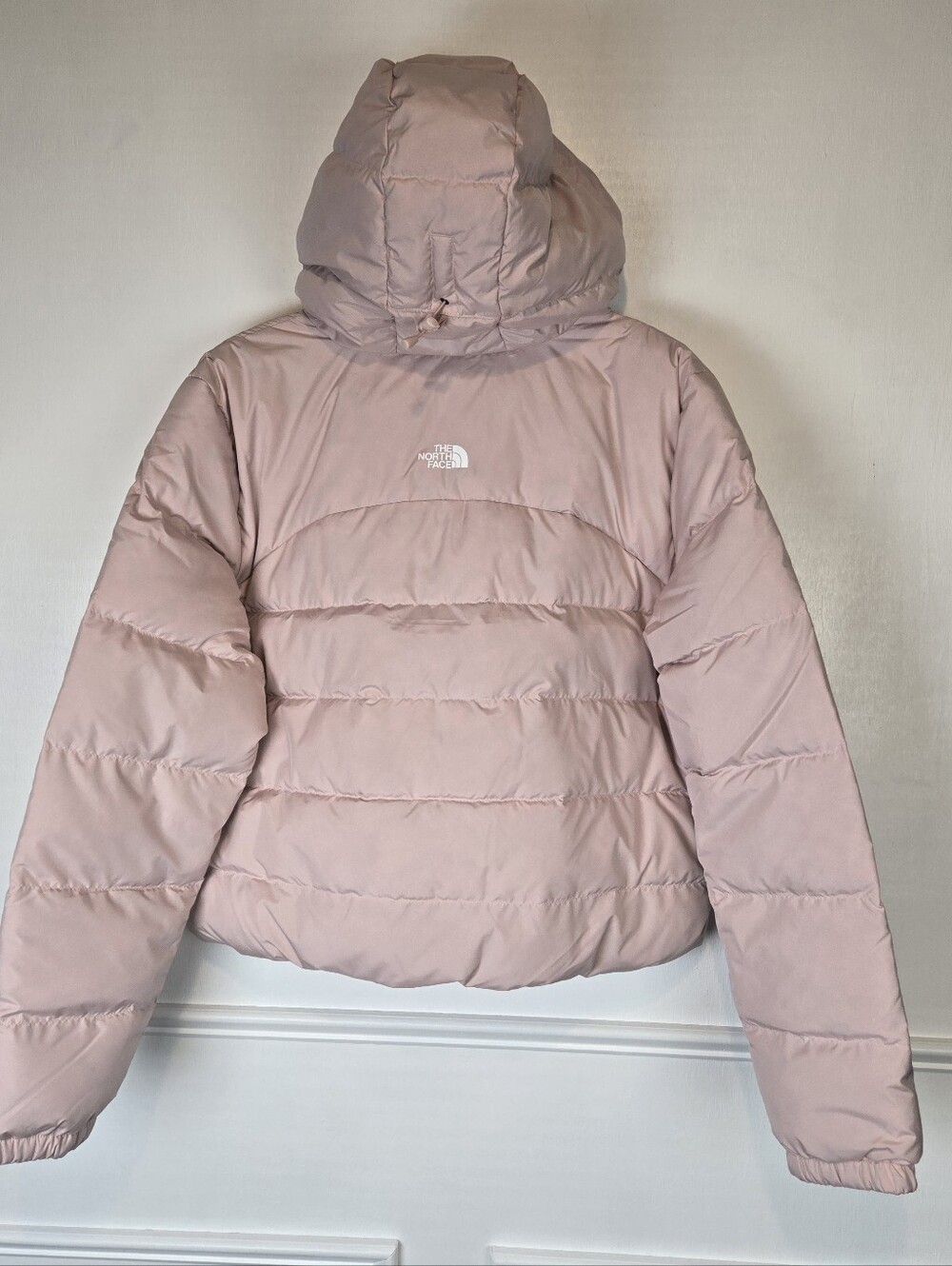 NWT The North Face Light Pink Moss Hooded Baltic Down Puffer Jacket Coat Sz XL - Picture 3 of 14